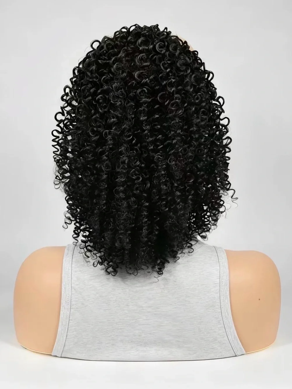 Black Curly Clip-In Ponytail Extension - Natural Volume